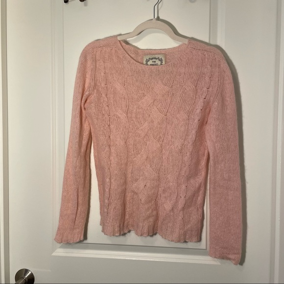 Pink Memories Cozy crewneck mohair pink sweater - Picture 2 of 6